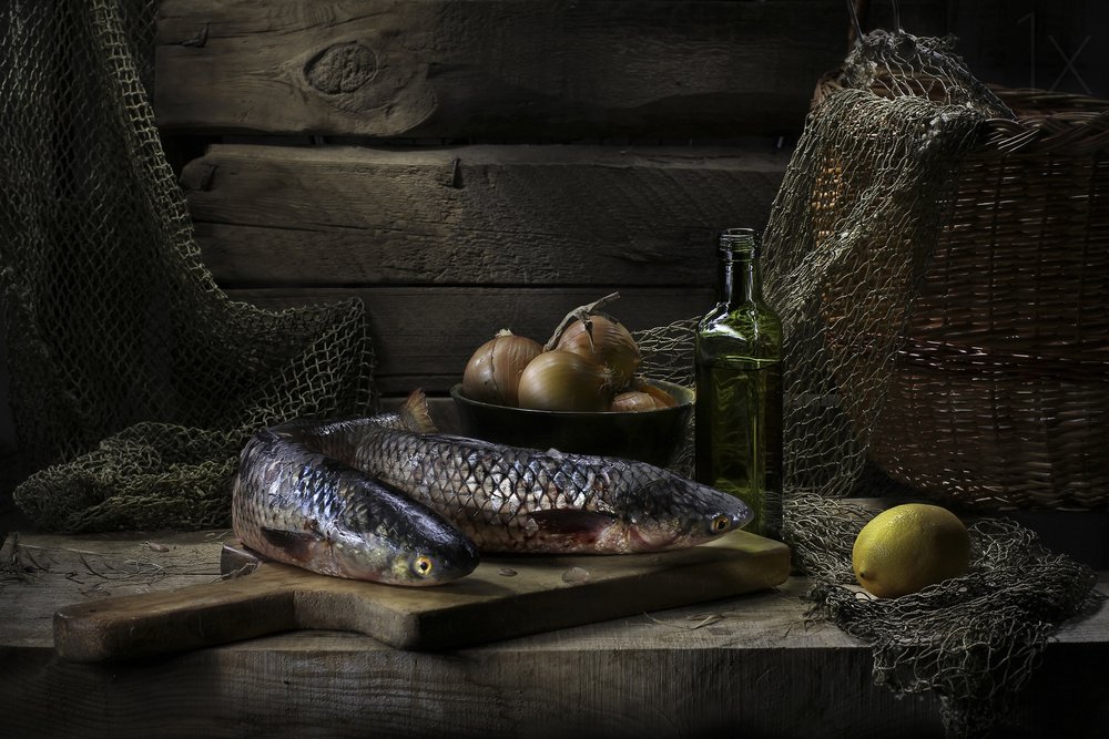 Dunkles Meeresfrüchte Stillleben von Svetlana Pavlоvskaja