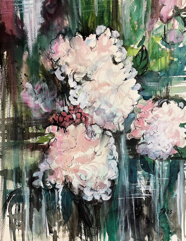 Träumerisches Blumenabstrakt von Tanya Lundmark