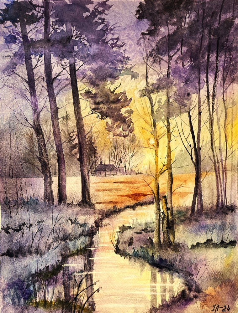 Goldener Waldstrom von Tanya Lundmark