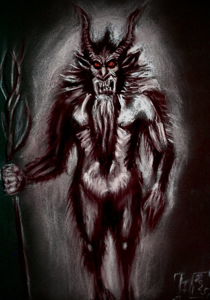 Krampus Folklore Bestie von Tim Hoinkis