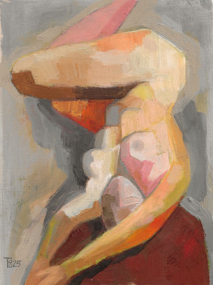 Warme abstrakte Figur von Tore Bahnson
