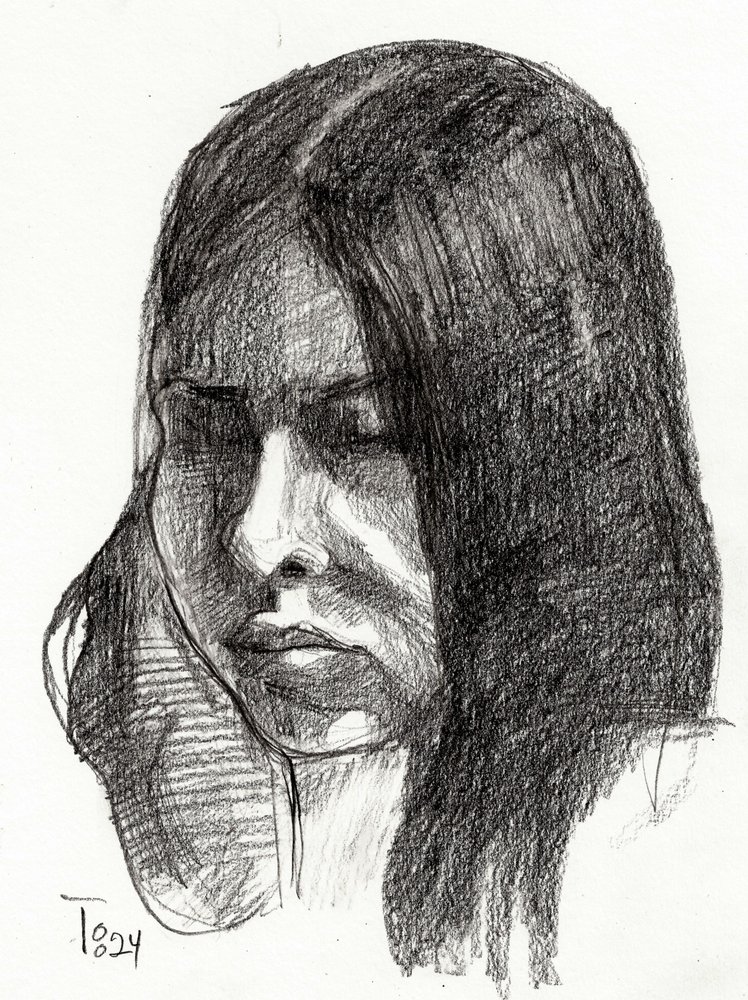 Frau im Schatten von Tore Bahnson