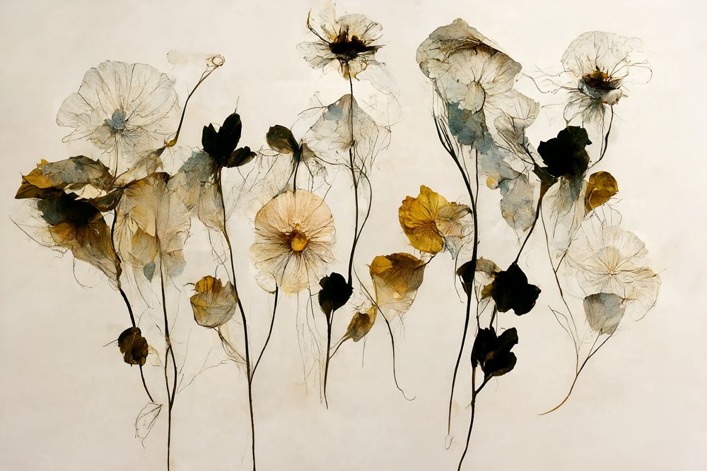 Schöne Trockenblumen von Treechild