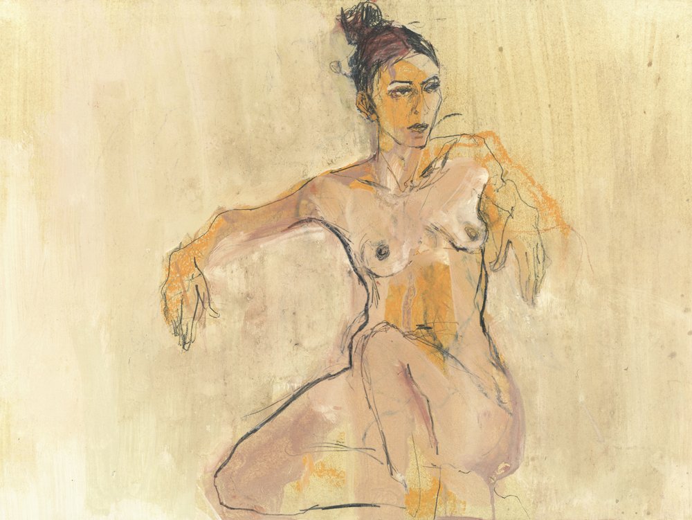 Elegante Nacktskizze von Ute Rathmann