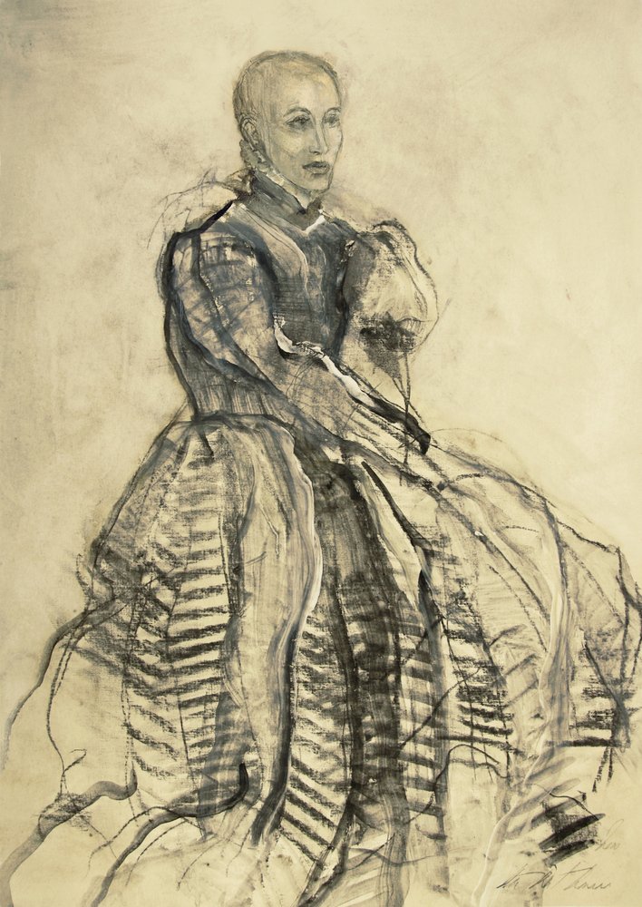 Elegantes Frauenporträt von Ute Rathmann