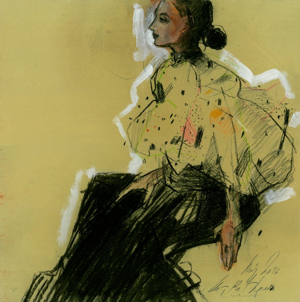 Elegantes Frauenprofil von Ute Rathmann