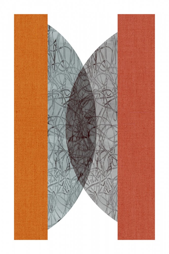 Abstrakte Orange Geometrie von cartissi