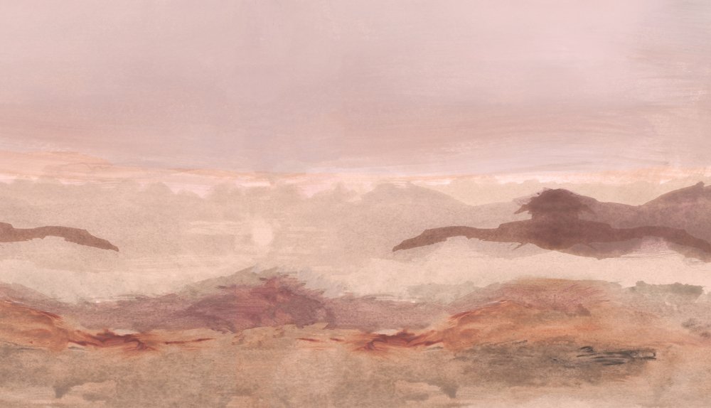 Abstrakter Rosa Horizont von cartissi