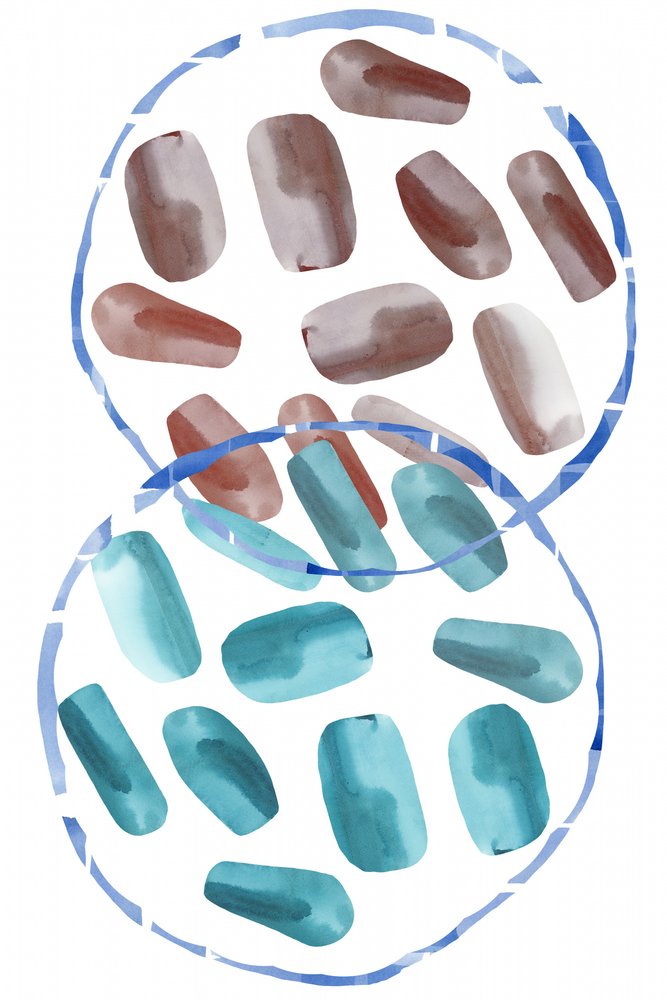 Abstrakte Aquarellkreise von cartissi