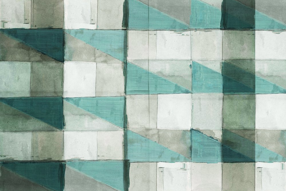 Aqua-geometrisches Muster von cartissi