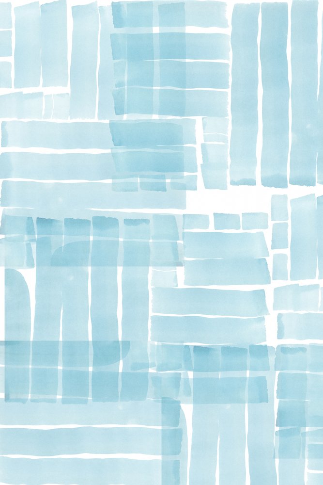 Blaue Aquarellblöcke von cartissi