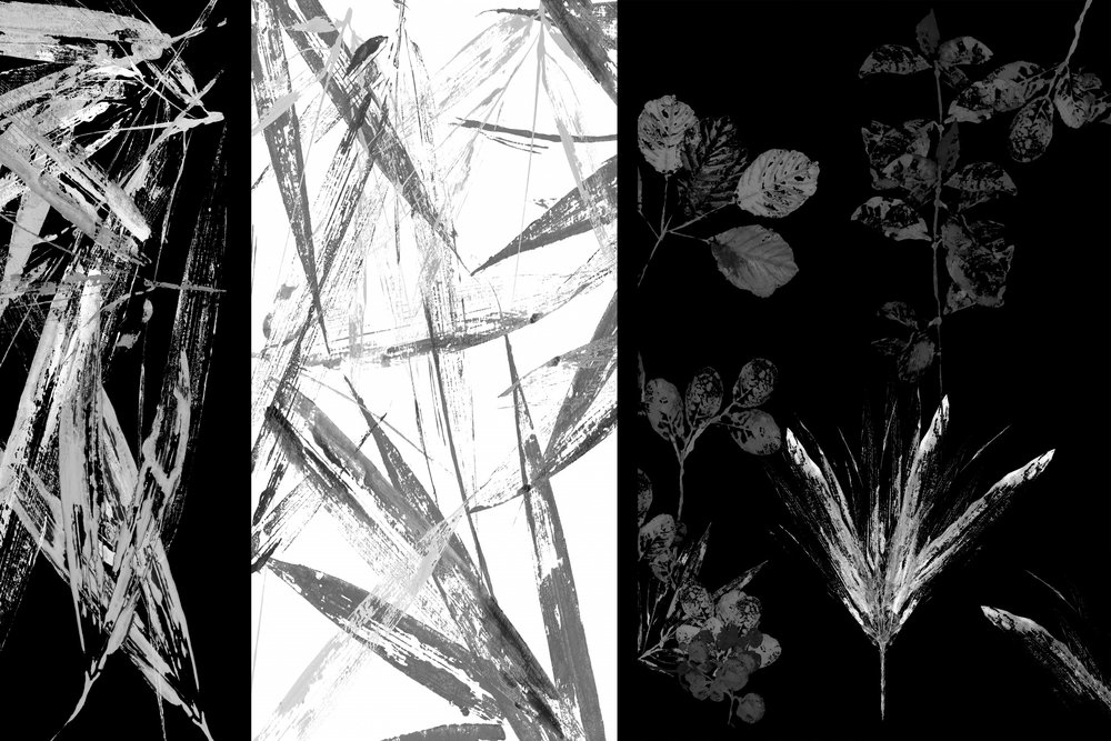 Botanische Pinselstrichformen von cartissi
