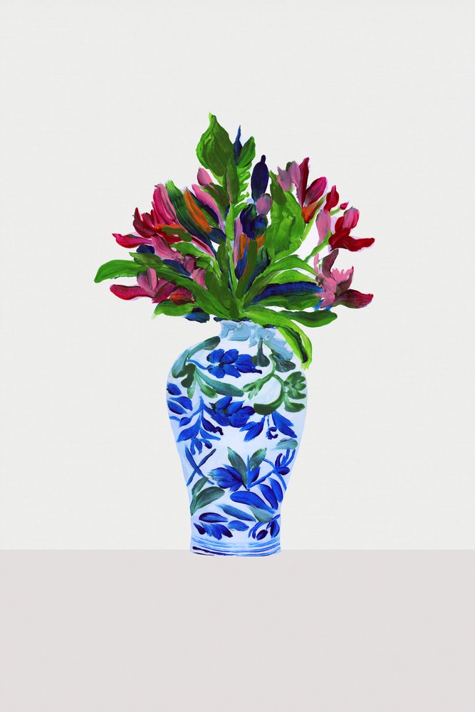 Bunte gemalte Blumen von cartissi