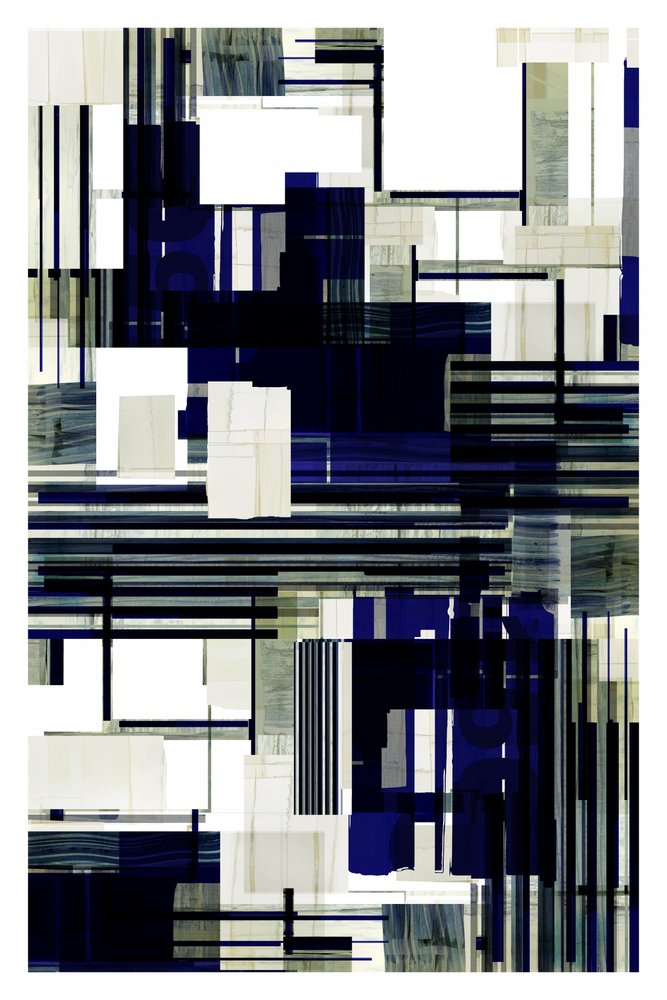 Dynamische blaue Geometrie von cartissi
