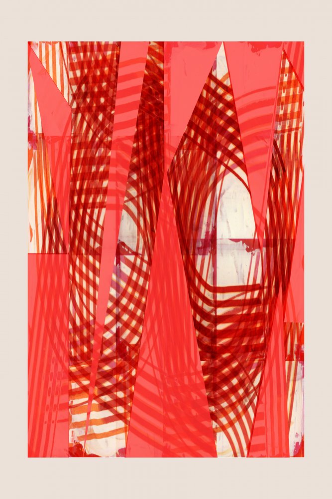 Dynamisches rotes Abstrakt von cartissi