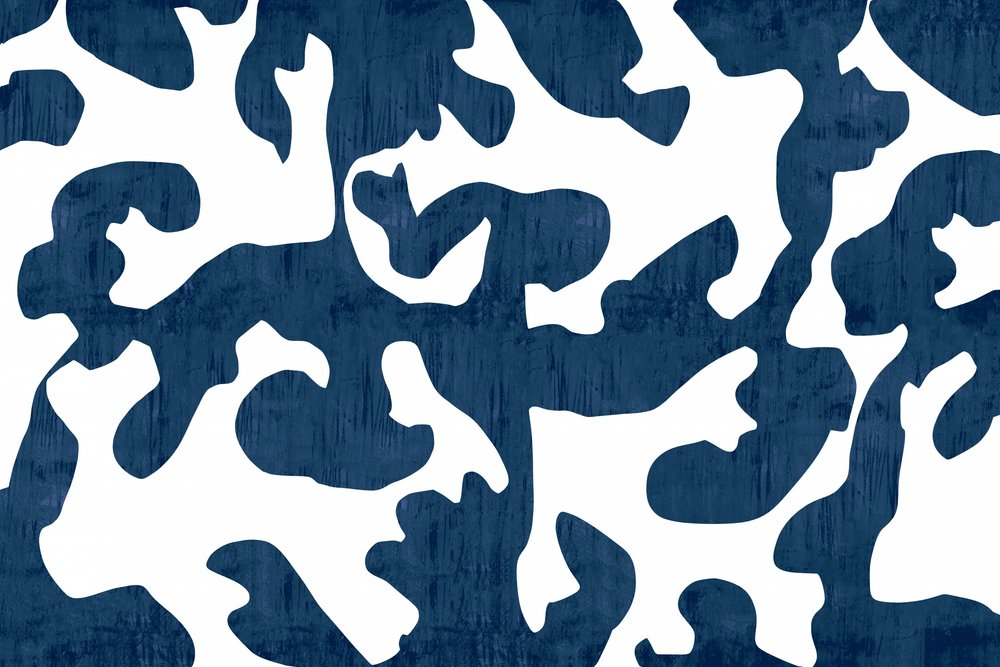 Fließendes Indigo-Muster von cartissi