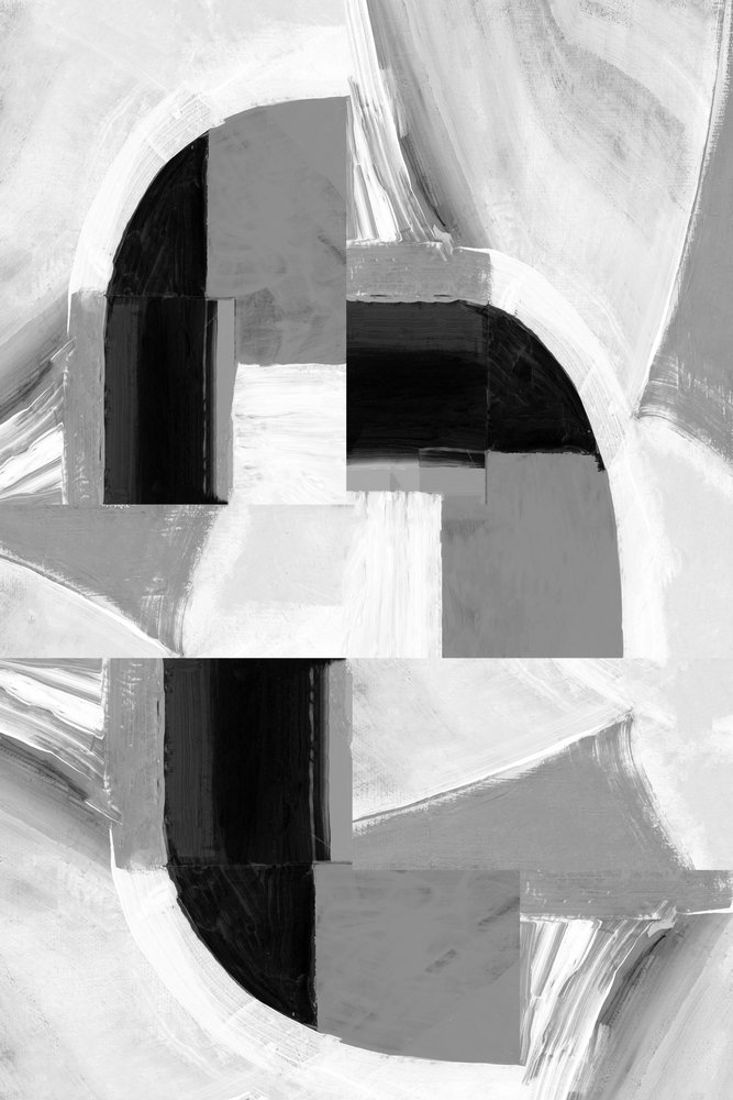 Geometrische Graustufenabstraktion von cartissi