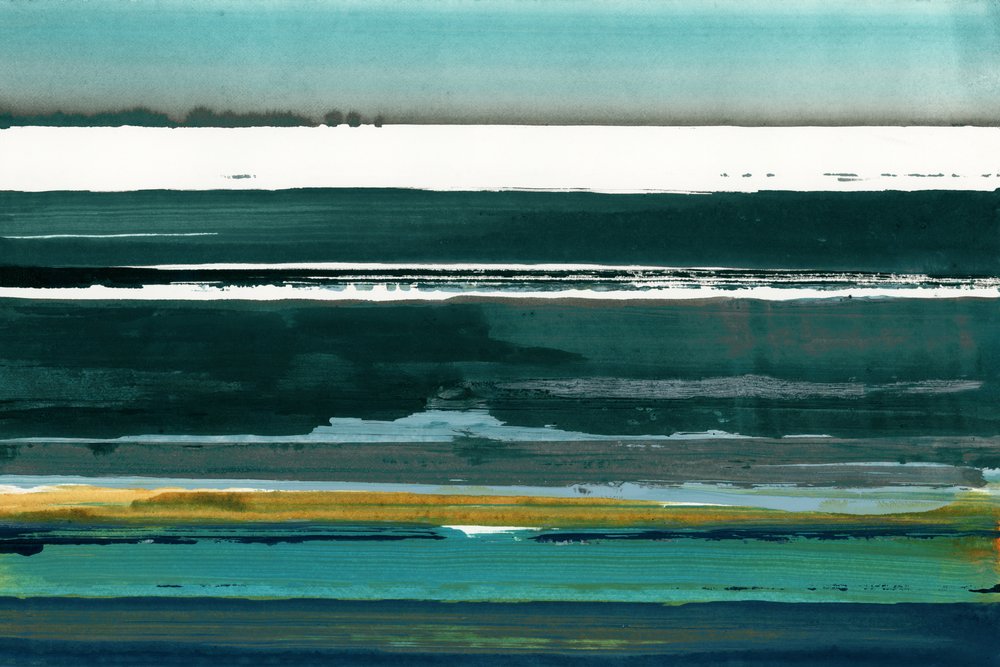 Goldener Horizont Abstrakt von cartissi