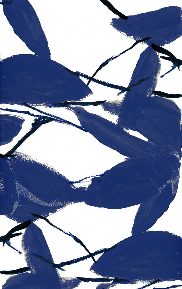 Moderne Blaue Blätter von cartissi
