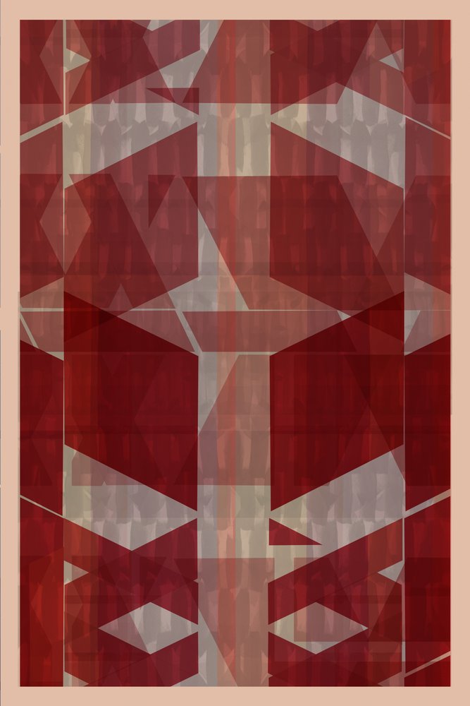 Moderne rote Geometrie von cartissi