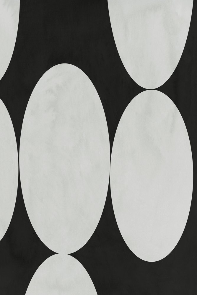 Monochromes Ovalmuster von cartissi
