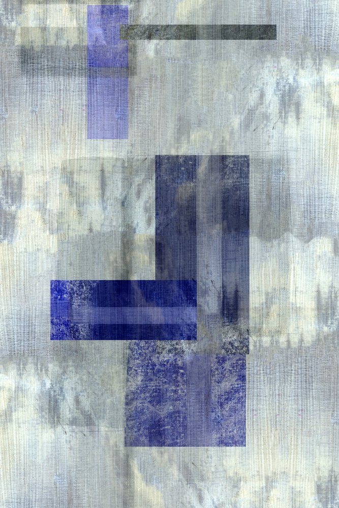 Gedämpfte blaue Geometrie von cartissi
