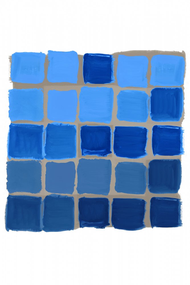 Blaue Schattierungen Gitter von cartissi