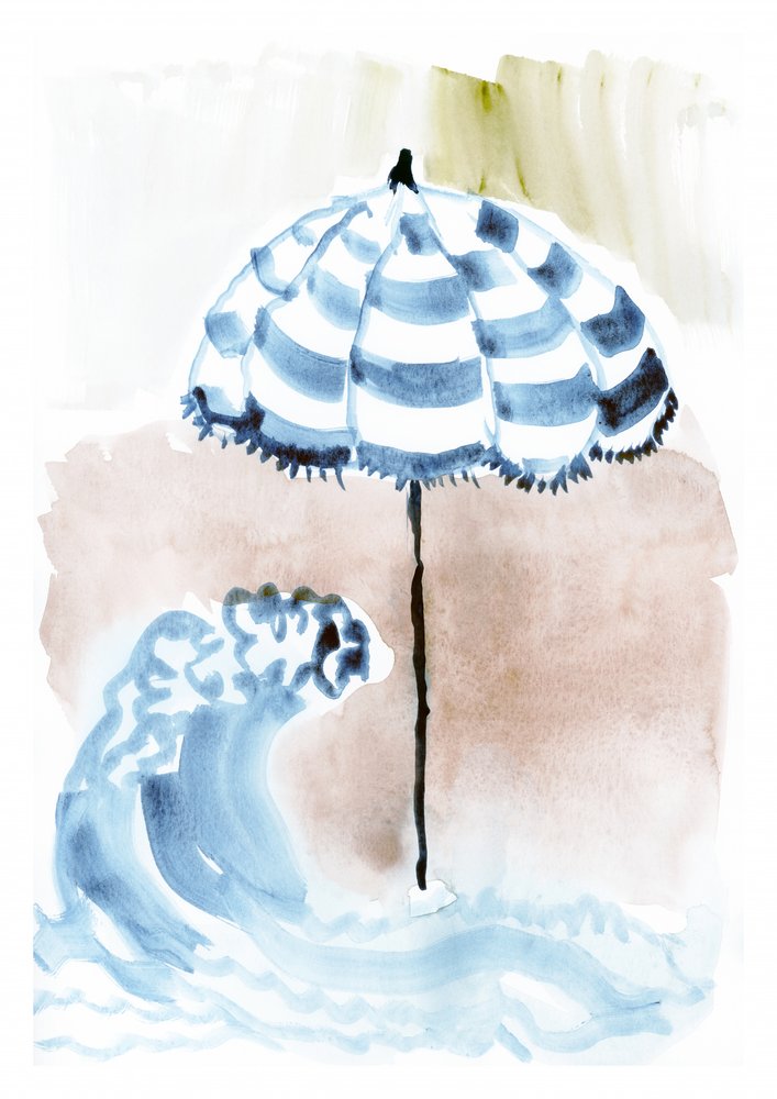 Gestreifter Strandtag von cartissi