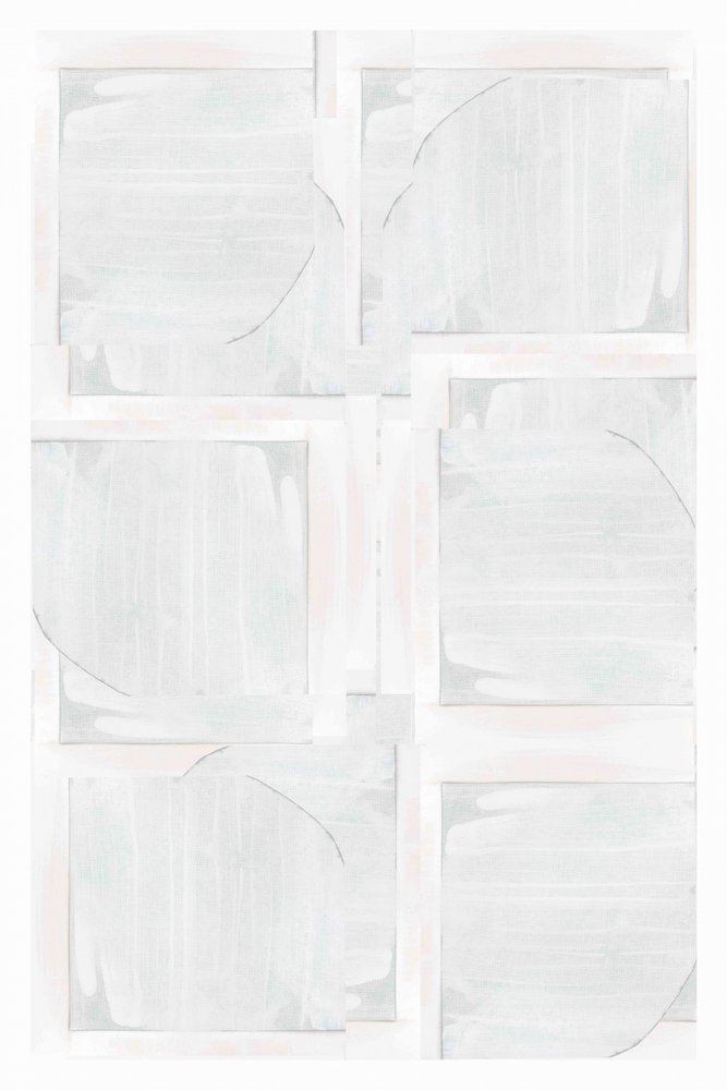 Weißes Geometrisches Abstrakt von cartissi