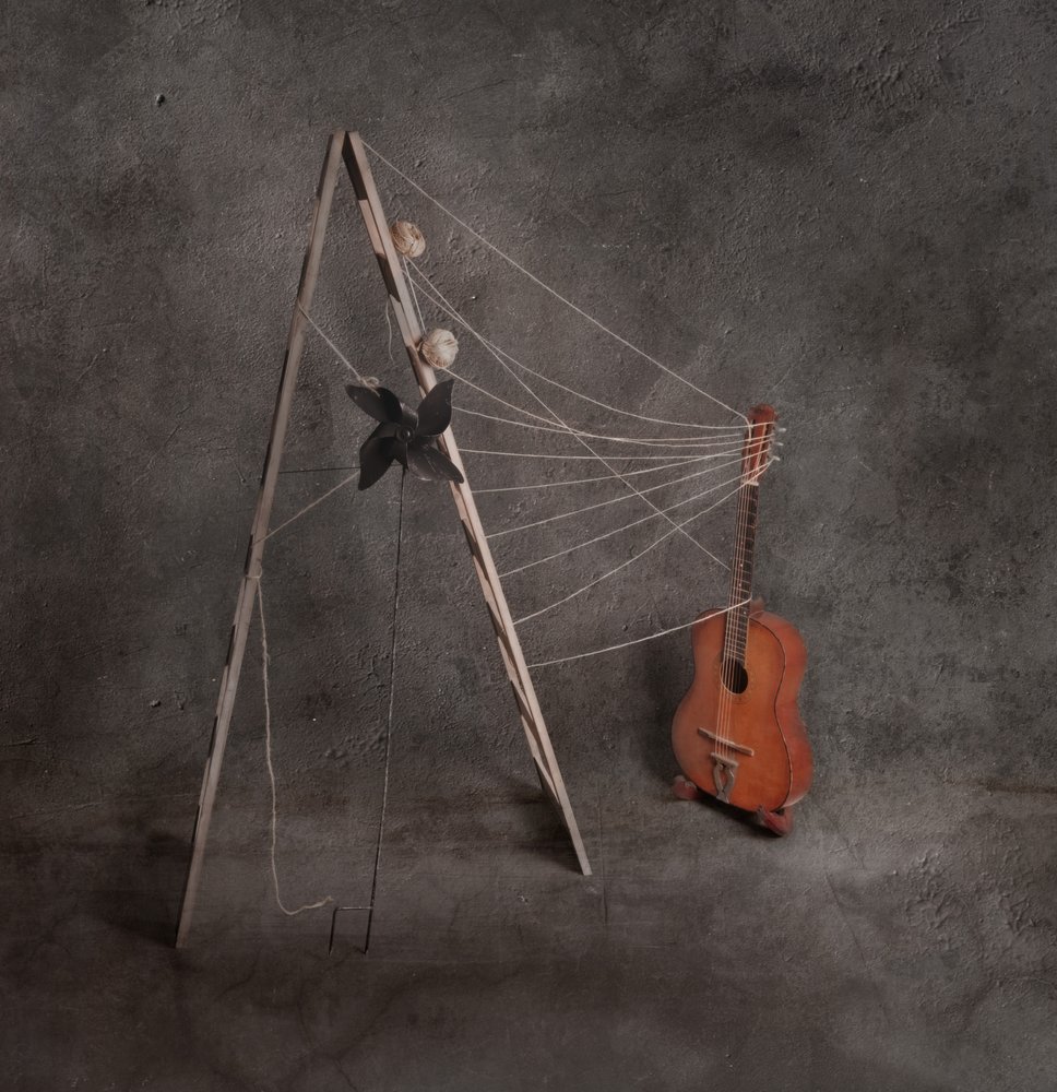 Stillleben mit Akustikgitarre von chenyi wang