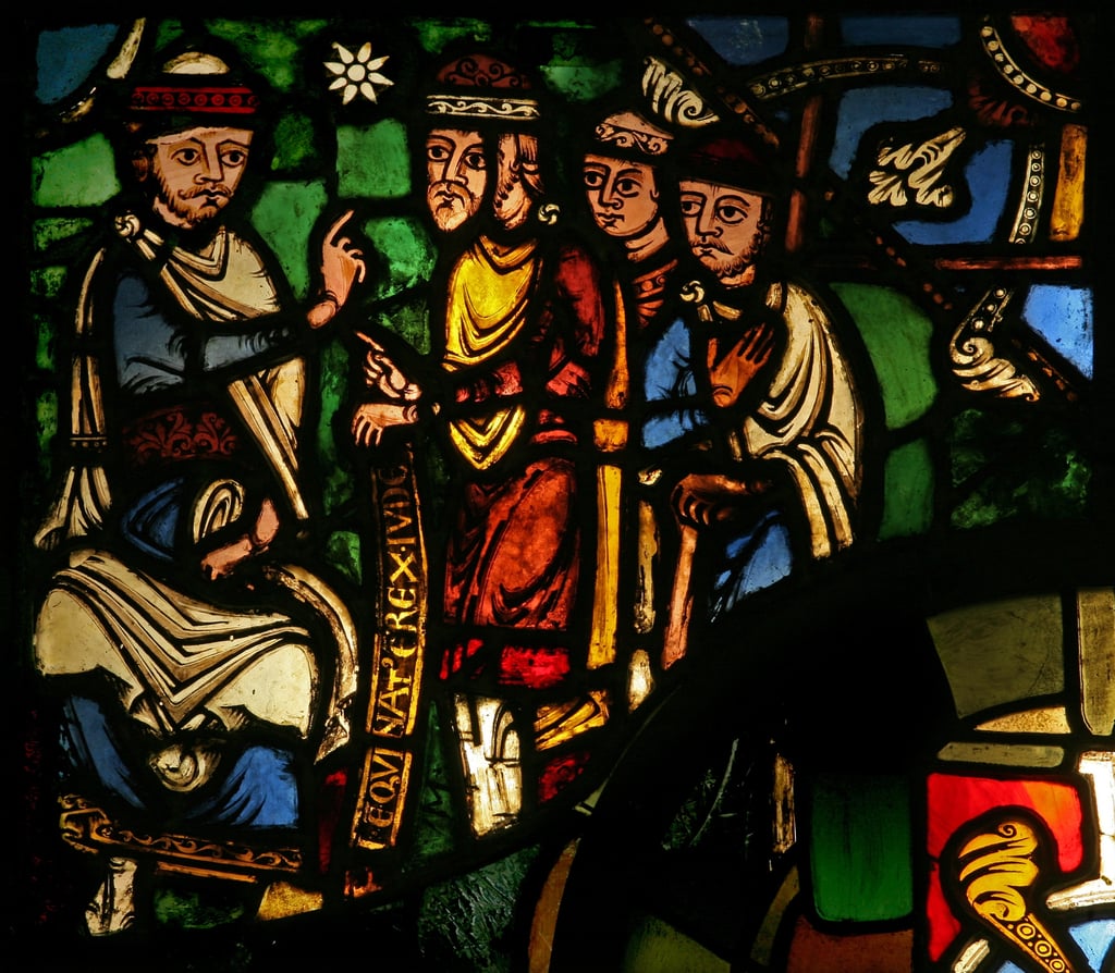 Fenster TreasuryA zeigt die Könige mit Herodes (477663)