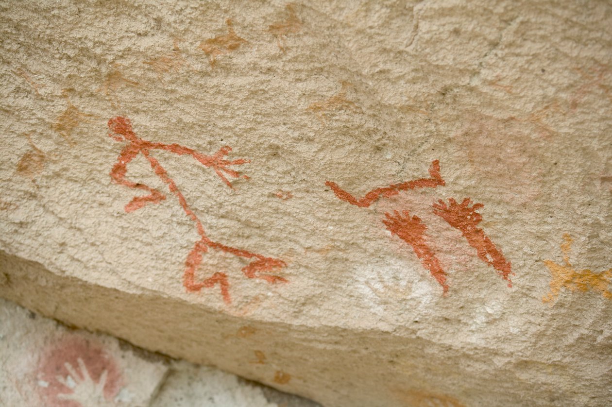 Argentinien, Patagonien, Cueva de las Manos, primitive Höhlenmalereien von Unknown