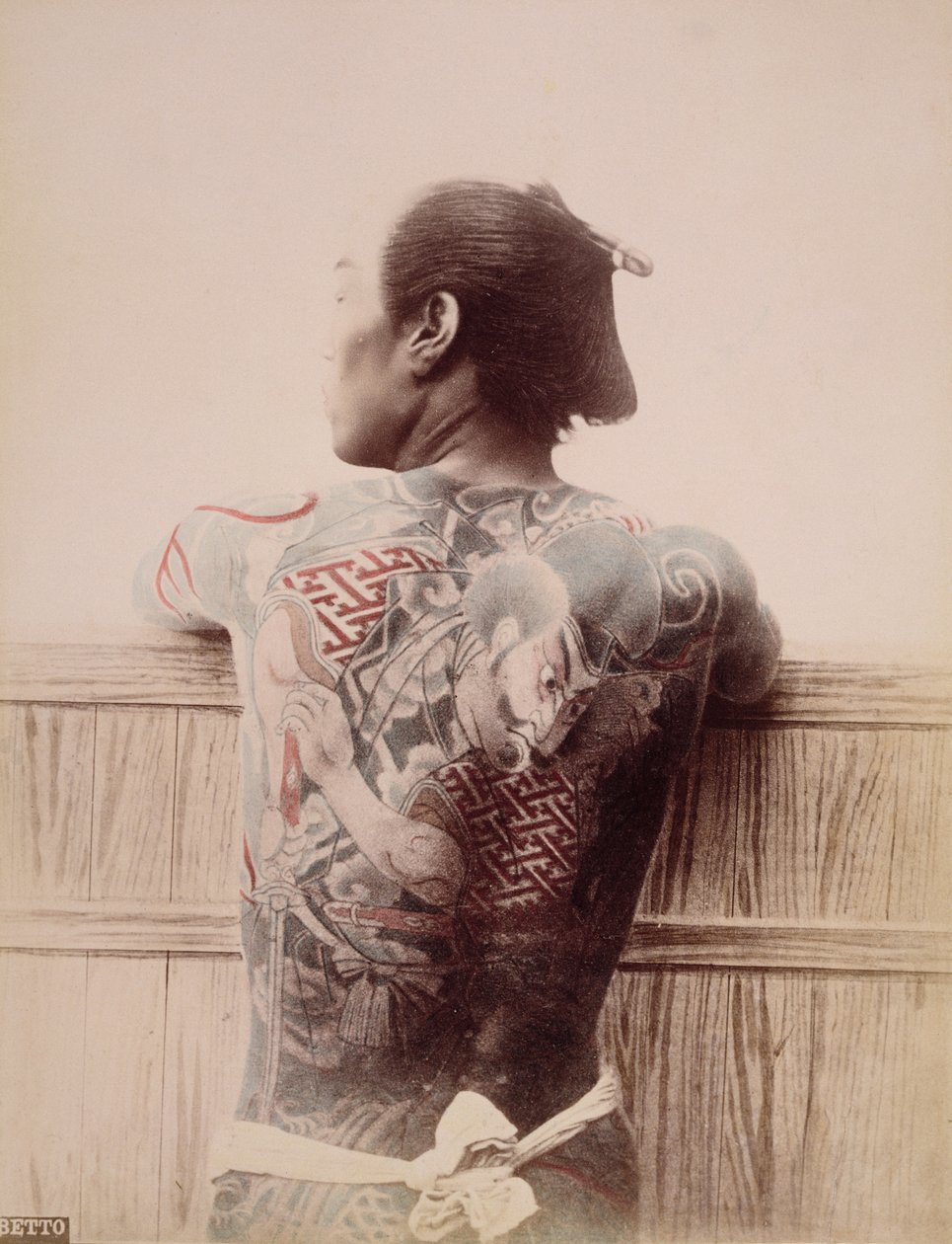 Tätowierungen japanischer Bräutigame, um 1880 von Unknown