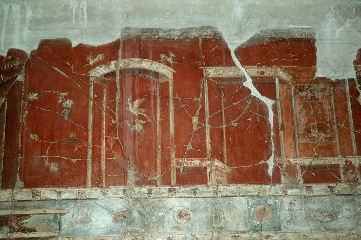 Wand im Haus der Holztrennwand von Unknown
