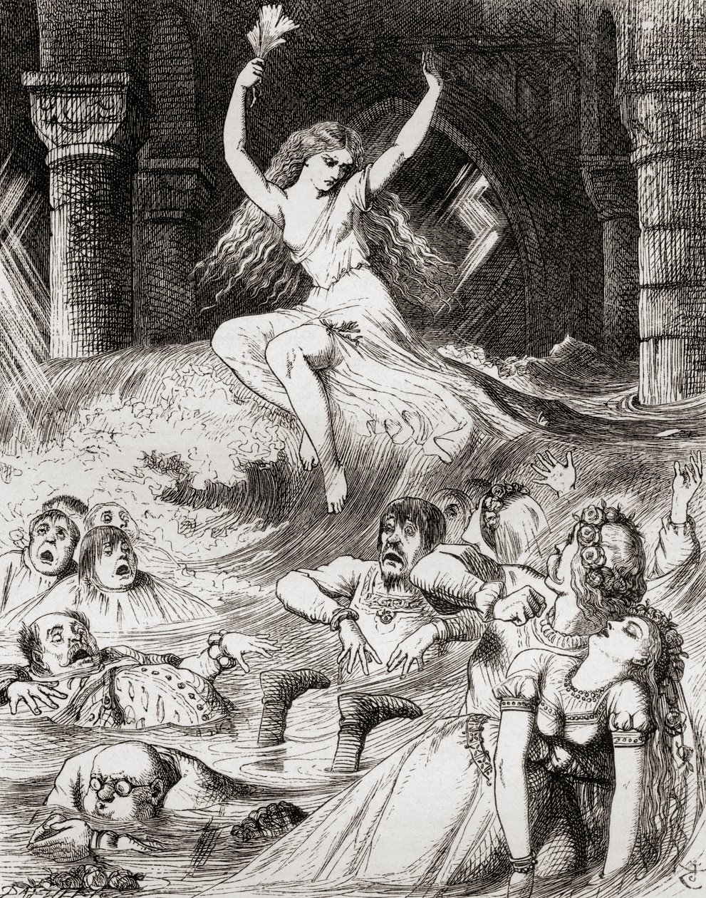 Illustration nach J. Tenniel für das Gedicht 