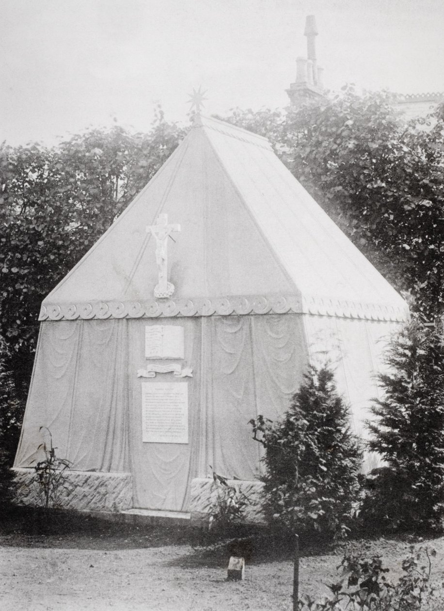 Das Mausoleum in Mortlake, Surrey, wo Sir Richard Burton ruht, aus 