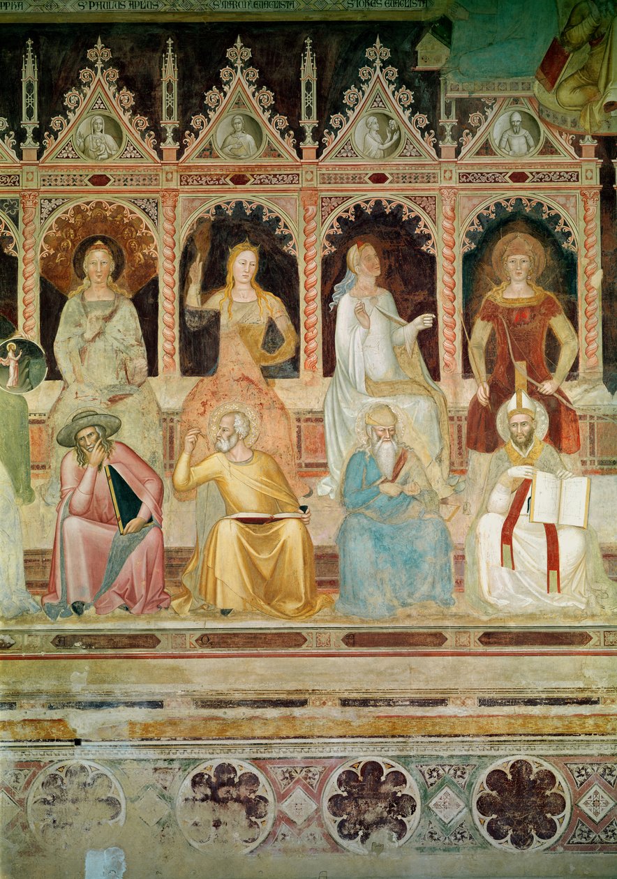 Der Triumph der katholischen Lehre (Detail) von Andrea di Bonaiuto