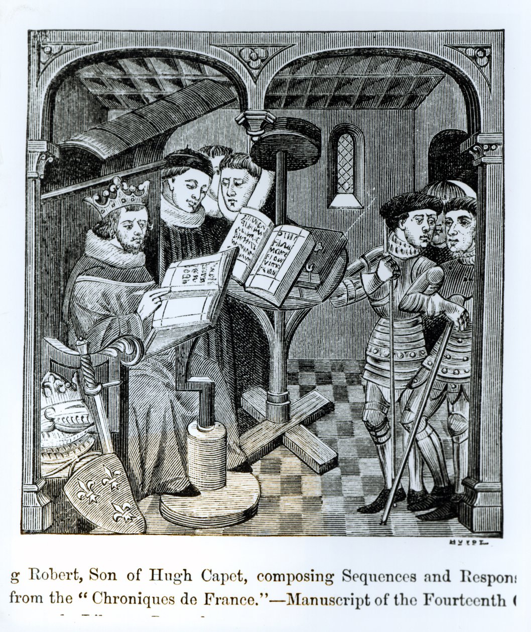 König Robert II (970-1031), Sohn von Hugo Capet, komponiert Sequenzen und Antworten, aus den 