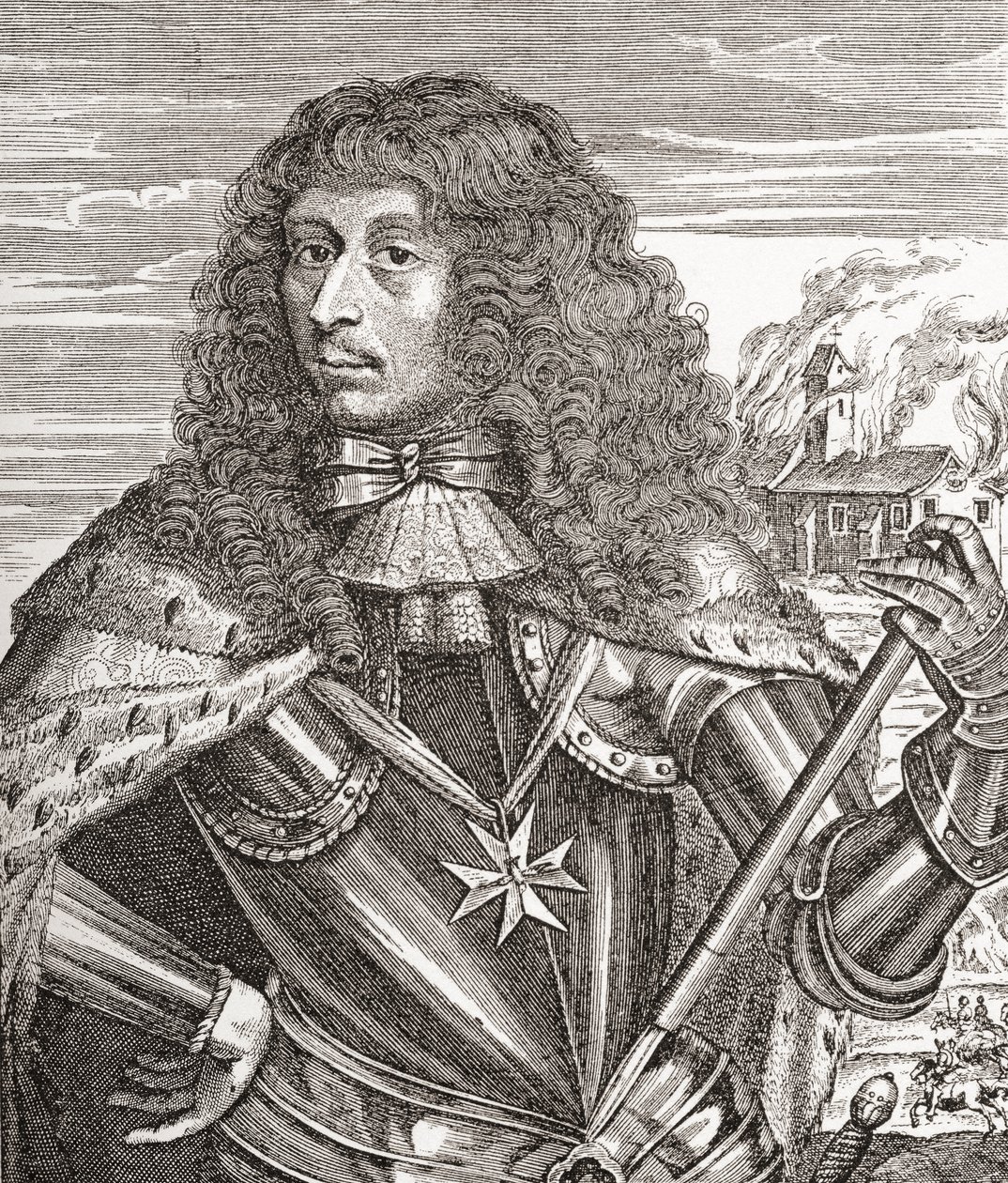 Louis de Bourbon, Prinz von Condé, auch bekannt als le Grand Condé, 1621-1686. Französischer General. Aus Les Heures Libres, veröffentlicht 1908. von French School