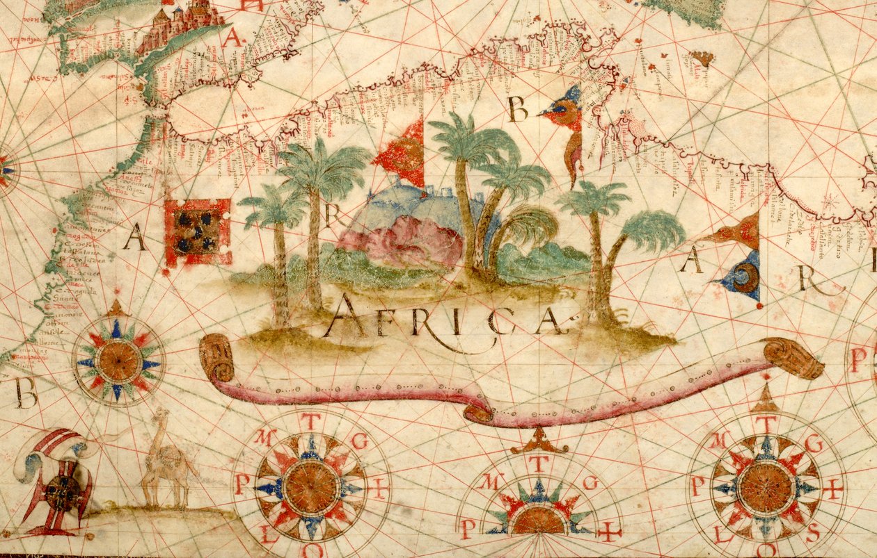 Seekarte des Mittelmeerraums, einschließlich Europa mit den Britischen Inseln und einem Teil Skandinaviens von Unknown