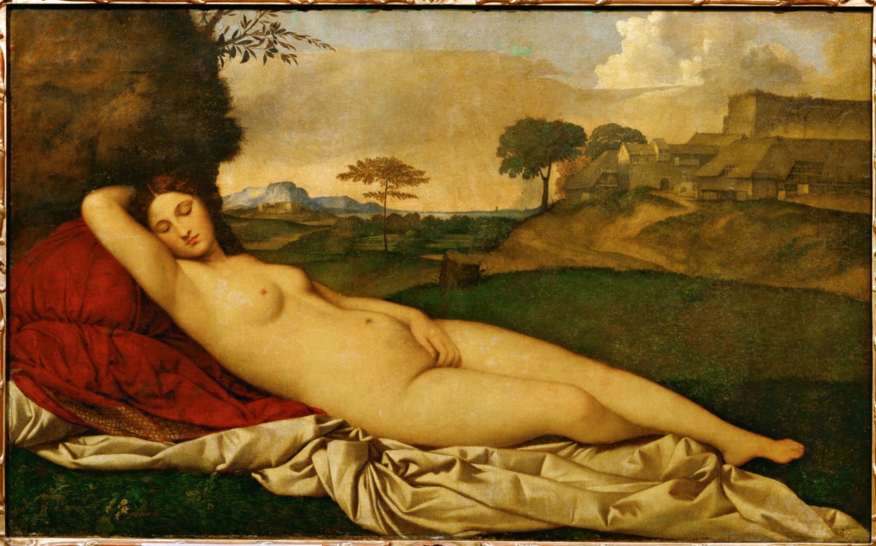 Schlafende Venus von (1476/8-1510) Giorgione