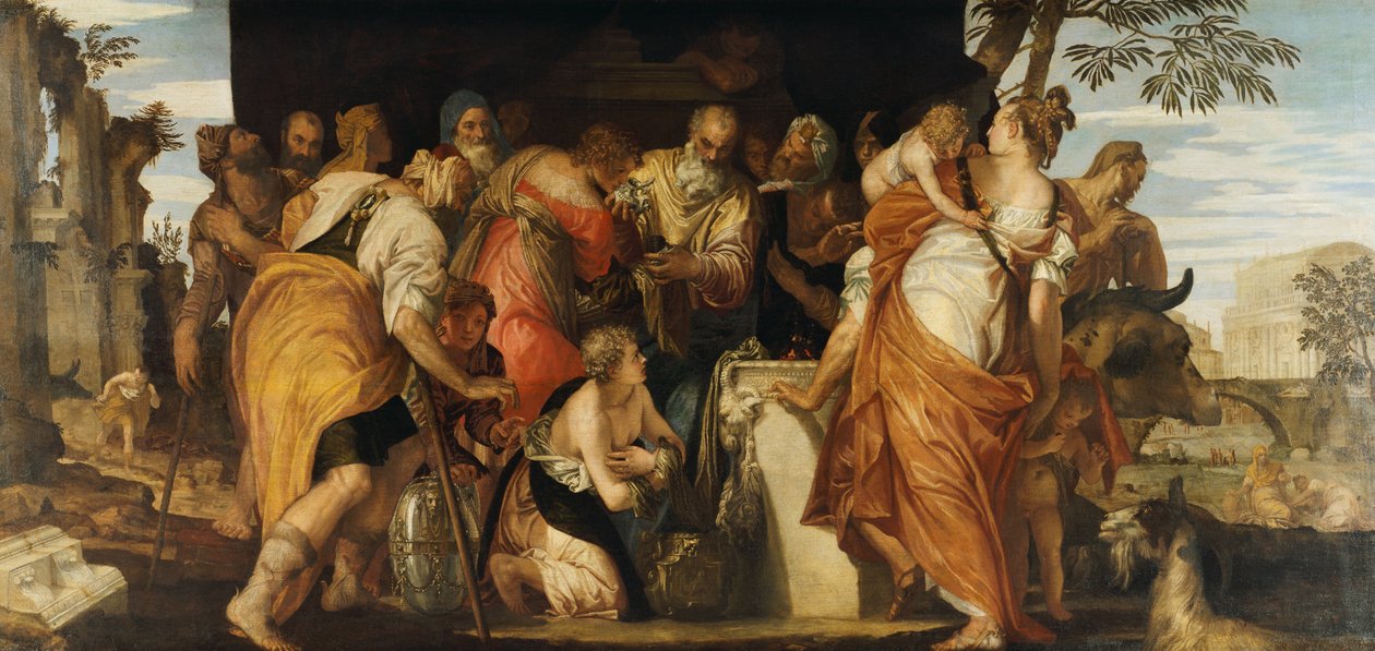 Die Salbung Davids von (1528 88) Veronese