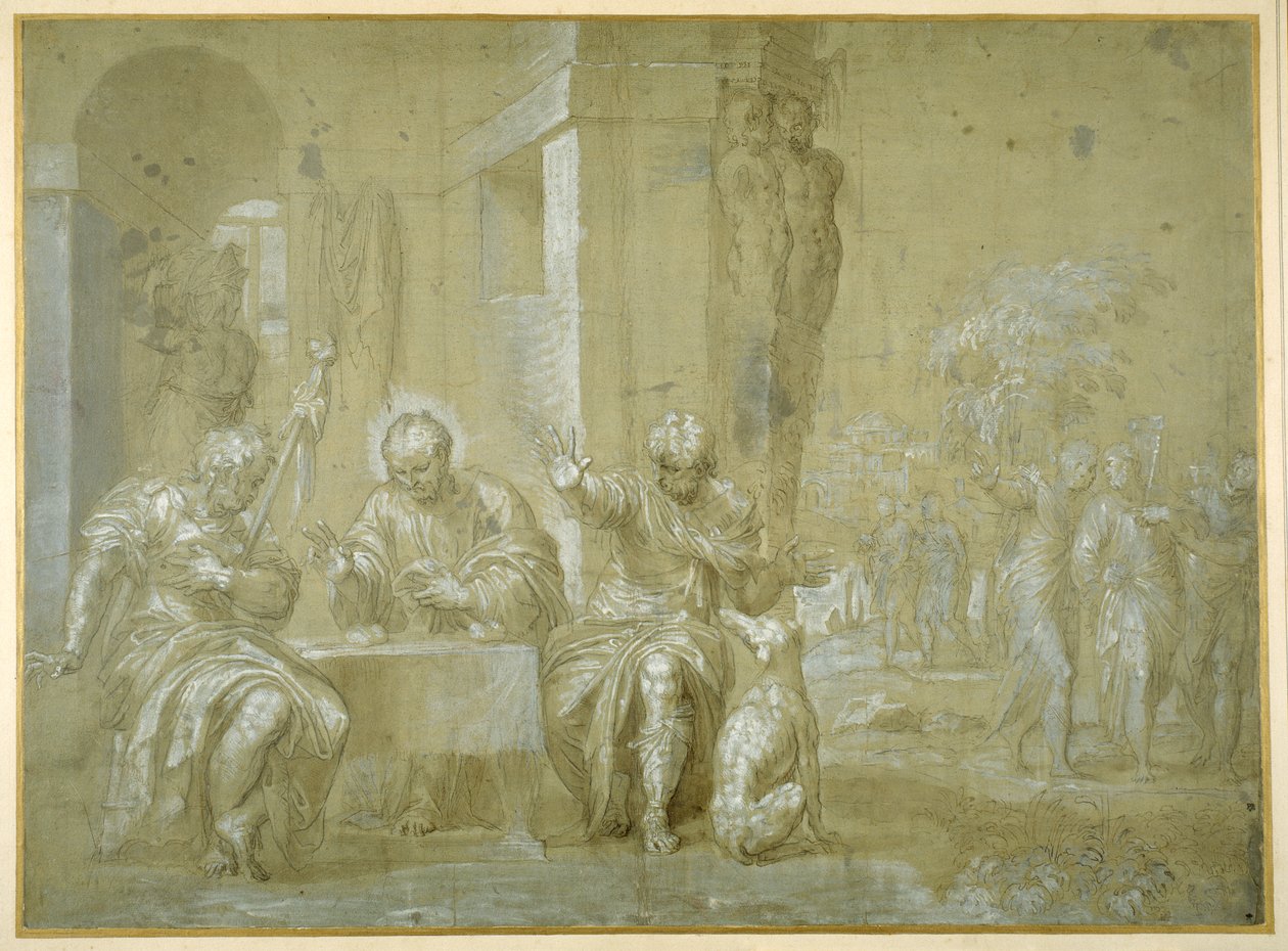 Das Abendmahl in Emmaus, ca. 1550 von Veronese