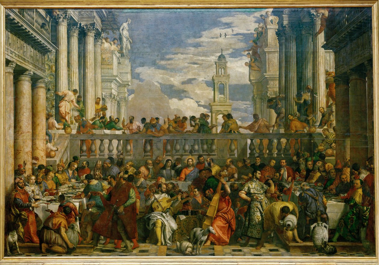 Die Hochzeit zu Kana von (1528-88) Veronese
