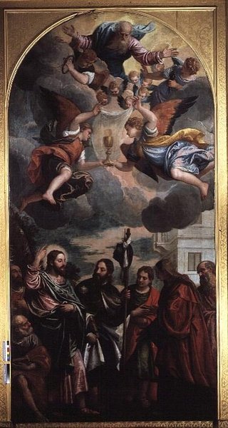 Die Frau des Zebedäus bittet Christus für ihre zwei Söhne von Veronese