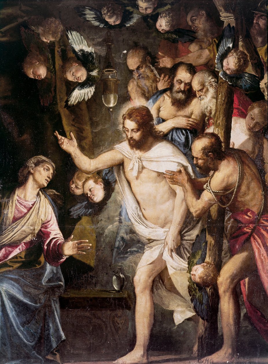 Christus in der Vorhölle, Gemälde von Paolo Caliari Veronese von Veronese