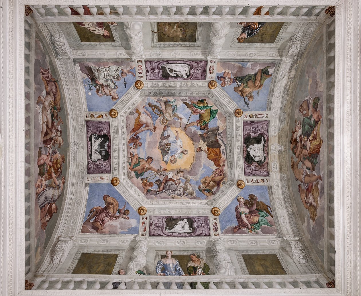 Der Olymp, Gewölbe der Halle des Olymp von Veronese