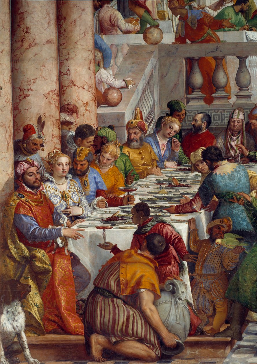 Die Hochzeit zu Kana, Detail: Das Mahl der Fürsten von Veronese