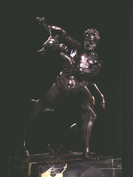 Herkules und der arkadische Hirsch von Giambologna
