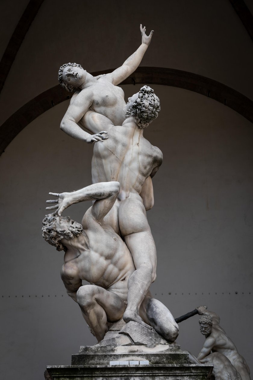 Die Entführung der Proserpina, Renaissance-Statue von Giambologna, Florenz, Italien, Europa, 2021 von (1529 1608) Giambologna